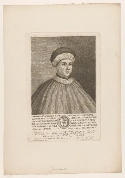 Portret van legeraanvoerder Pietro Gambacorta