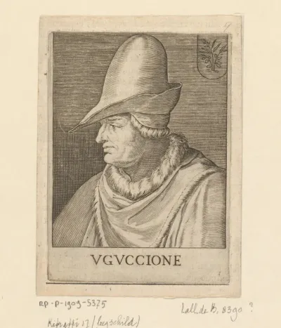 Portret van legeraanvoerder Uguccione della Faggiola