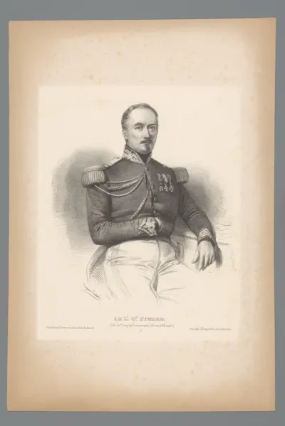 Portret van legerleider Phocion Eynard