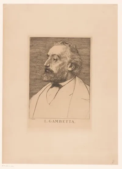 Portret van Léon Gambetta