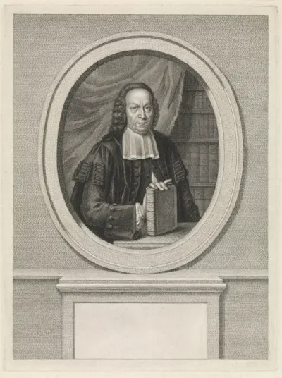 Portret van Leonard Offerhaus op 75-jarige leeftijd