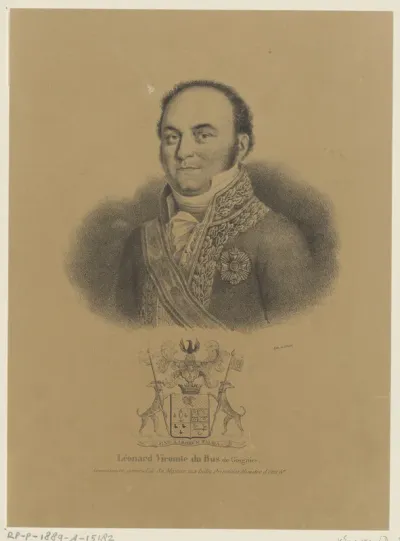 Portret van Léonard Pierre Joseph Burgrave du Bus de Gisignies