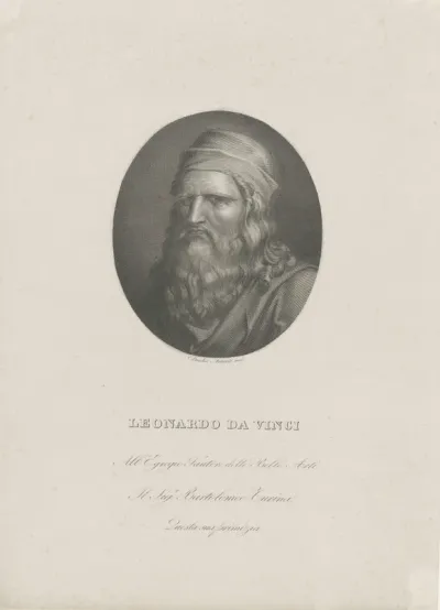 Portret van Leonardo da Vinci