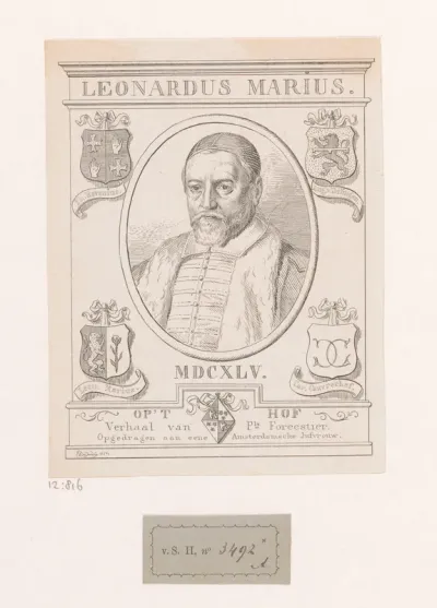 Portret van Leonardus Marius