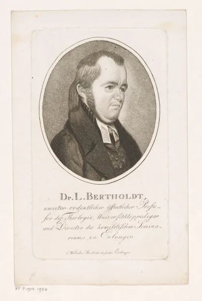 Portret van Leonhard Berthold