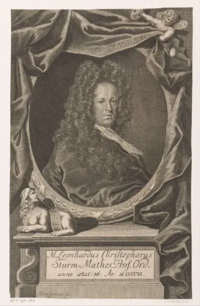 Portret van Leonhard Christoph Sturm