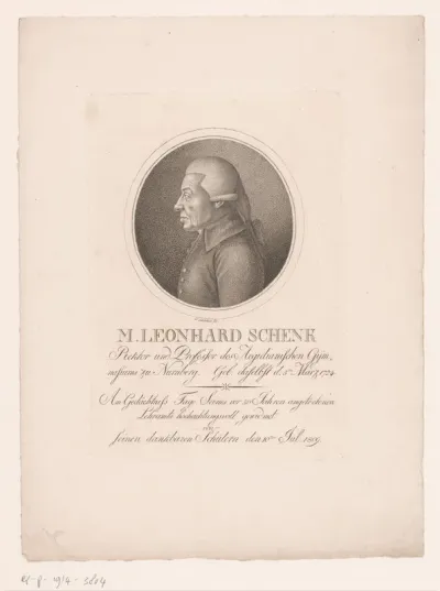 Portret van Leonhard Schenk
