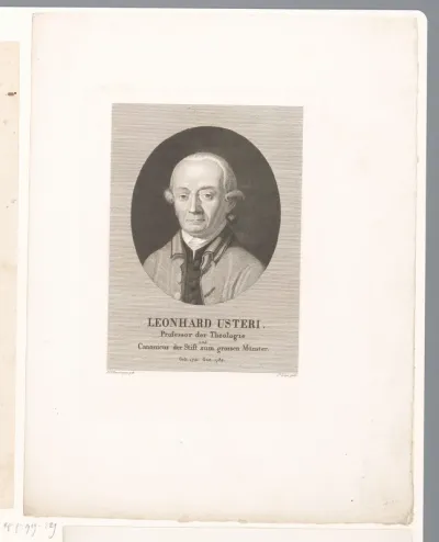 Portret van Leonhard Usteri