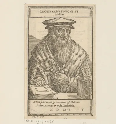 Portret van Leonhart Fuchs