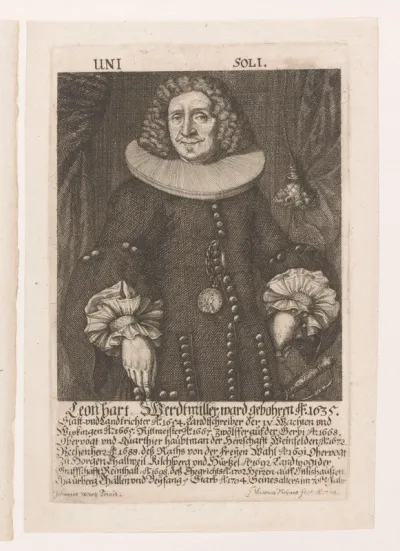 Portret van Leonhart Werdtmiller