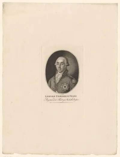 Portret van Leopold Friedrich Franz van Anhalt-Dessau