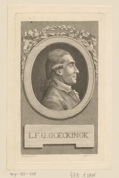 Portret van Leopold Friedrich Günther von Goeckingk