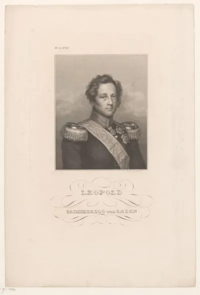Portret van Leopold, groothertog van Baden