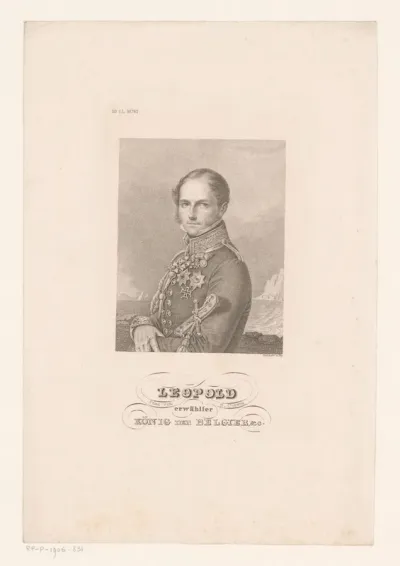 Portret van Leopold I, koning der Belgen