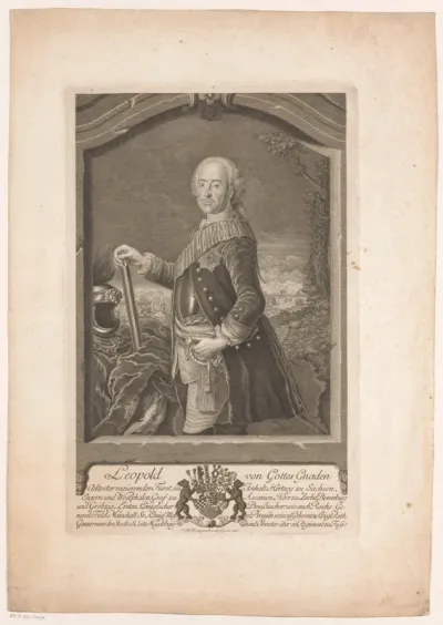 Portret van Leopold I von Anhalt-Dessau