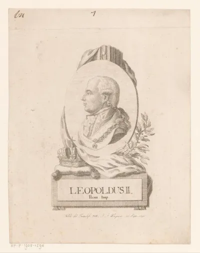 Portret van Leopold II, keizer van Oostenrijk