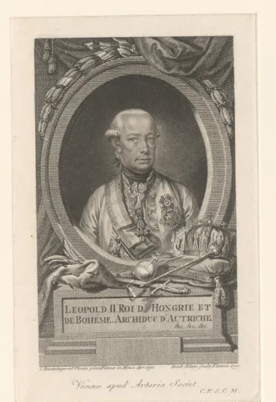 Portret van Leopold II van Oostenrijk