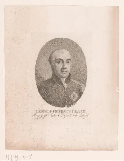 Portret van Leopold III Friedrich Franz van Anhalt-Dessau