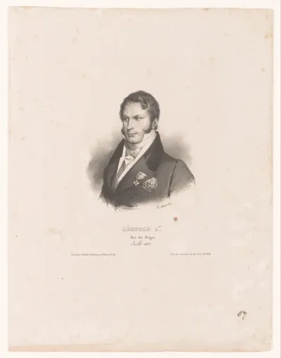 Portret van Leopold, koning der Belgen