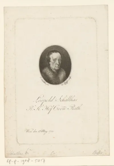 Portret van Leopold Schallhas