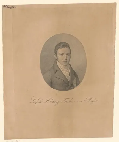 Portret van Leopold von Plessen