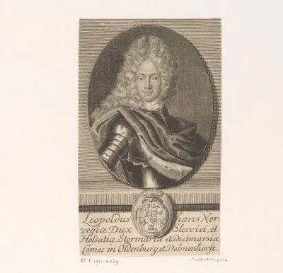Portret van Leopold von Schleswig-Holstein-Sonderburg-Wiesenburg