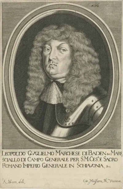 Portret van Leopold Wilhelm markgraaf van Baden