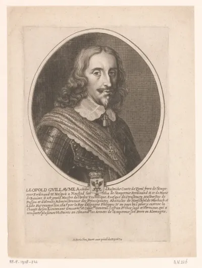 Portret van Leopold Willem van Oostenrijk