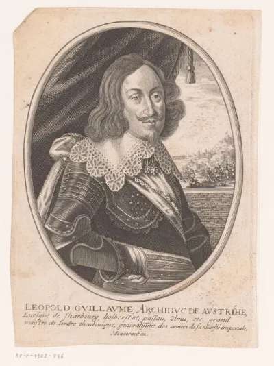 Portret van Leopold Willem van Oostenrijk