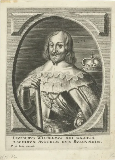 Portret van Leopold Willem van Oostenrijk, ten halven lijve