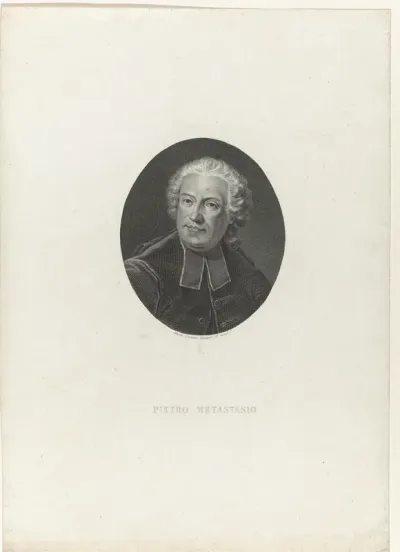 Portret van librettist Pietro Metastasio