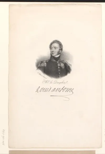 Portret van Lodewijk Anton van Bourbon