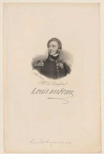 Portret van Lodewijk Anton van Bourbon, hertog van Angoulême