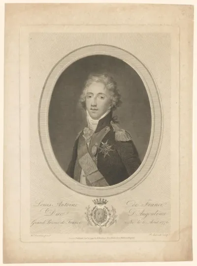 Portret van Lodewijk Anton van Bourbon