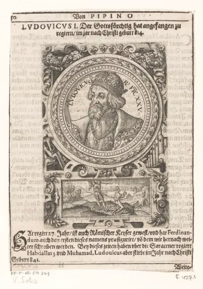 Portret van Lodewijk de Vrome