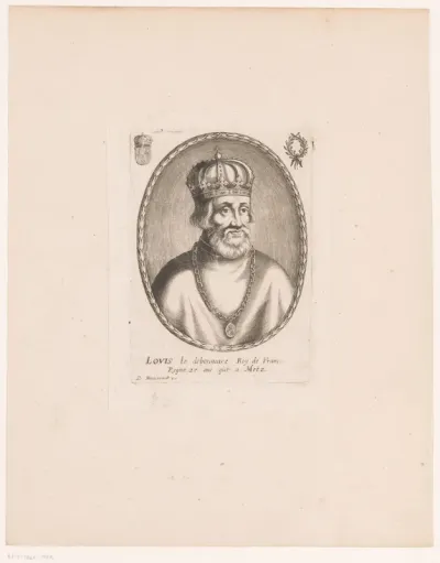 Portret van Lodewijk de Vrome van Frankrijk