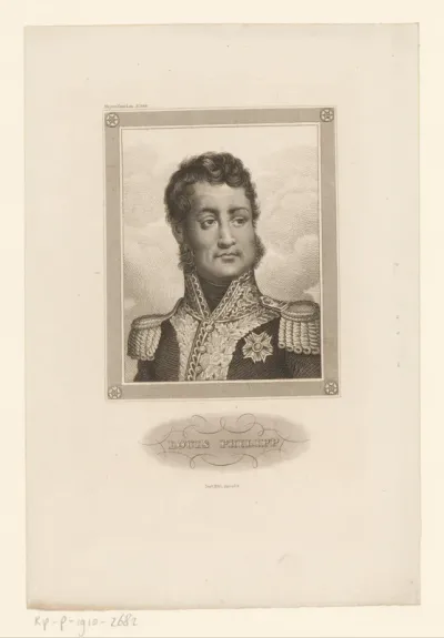 Portret van Lodewijk Filips I, koning van Frankrijk