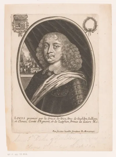Portret van Lodewijk I, graaf van Egmont en hertog van Gelders