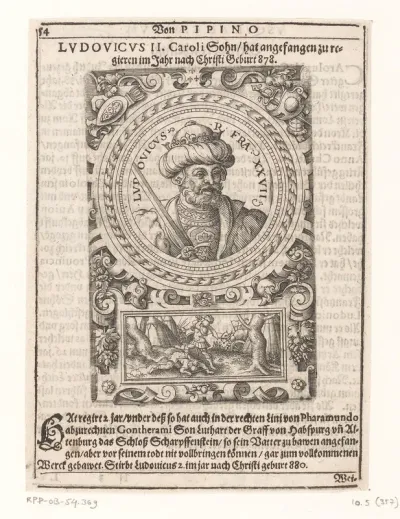 Portret van Lodewijk II, de Stamelaar