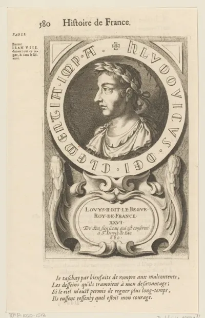 Portret van Lodewijk II, de Stamelaar