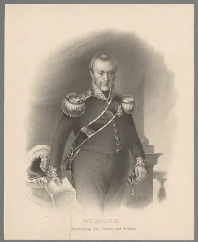 Portret van Lodewijk II van Hessen-Darmstadt