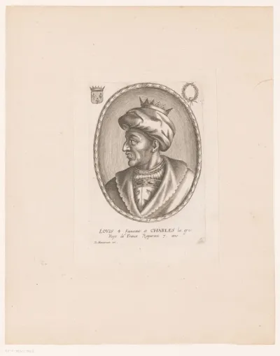 Portret van Lodewijk IV van Frankrijk of Lodewijk V van West-Francië