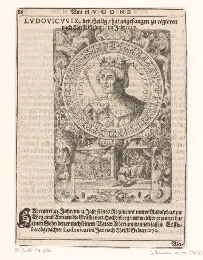 Portret van Lodewijk IX de Heilige, koning van Frankrijk