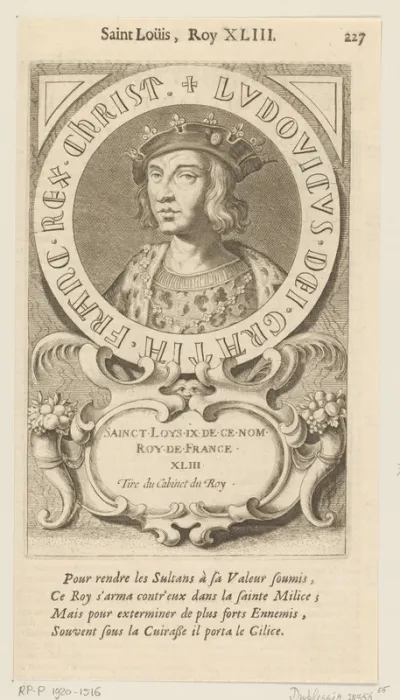 Portret van Lodewijk IX de Heilige, koning van Frankrijk