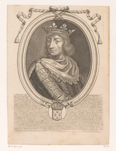 Portret van Lodewijk IX de Heilige, koning van Frankrijk