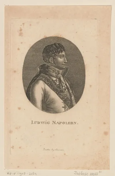 Portret van Lodewijk Napoleon