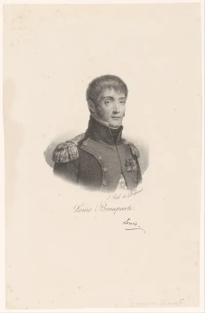 Portret van Lodewijk Napoleon Bonaparte