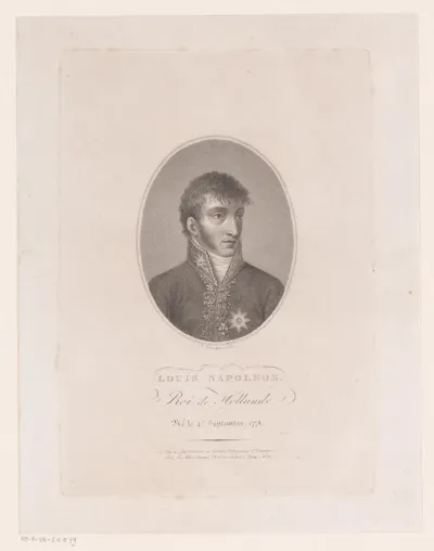 Portret van Lodewijk Napoleon Bonaparte