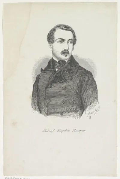 Portret van Lodewijk Napoleon Bonaparte