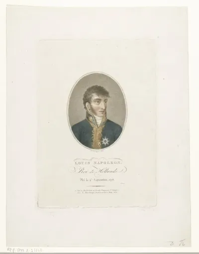 Portret van Lodewijk Napoleon, koning van Holland.